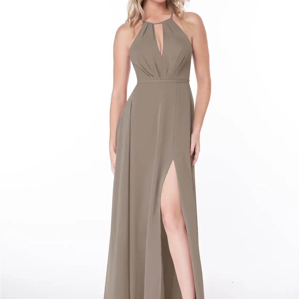 Azazie Evalleen - Taupe - A12 New With Tags